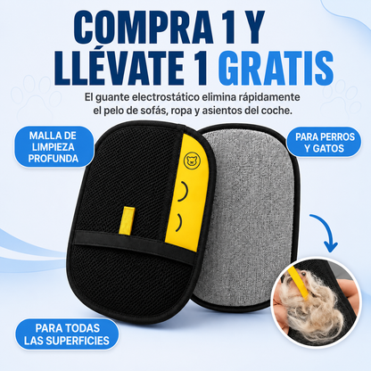 Manopla Quitapelos Reutilizable para Mascotas