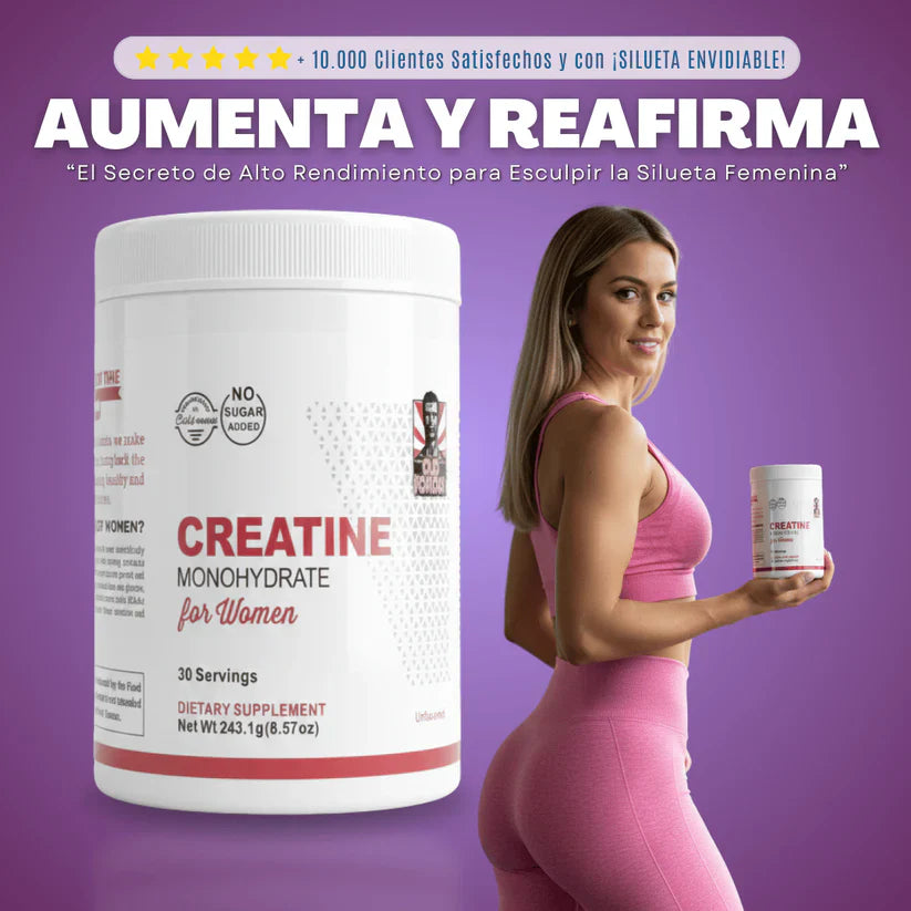 Creatina monohidratada para mujeres